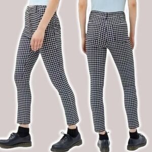 URBAN OUTFITTERS Plaid Lita Skinny Pants Sz 0 Button Front